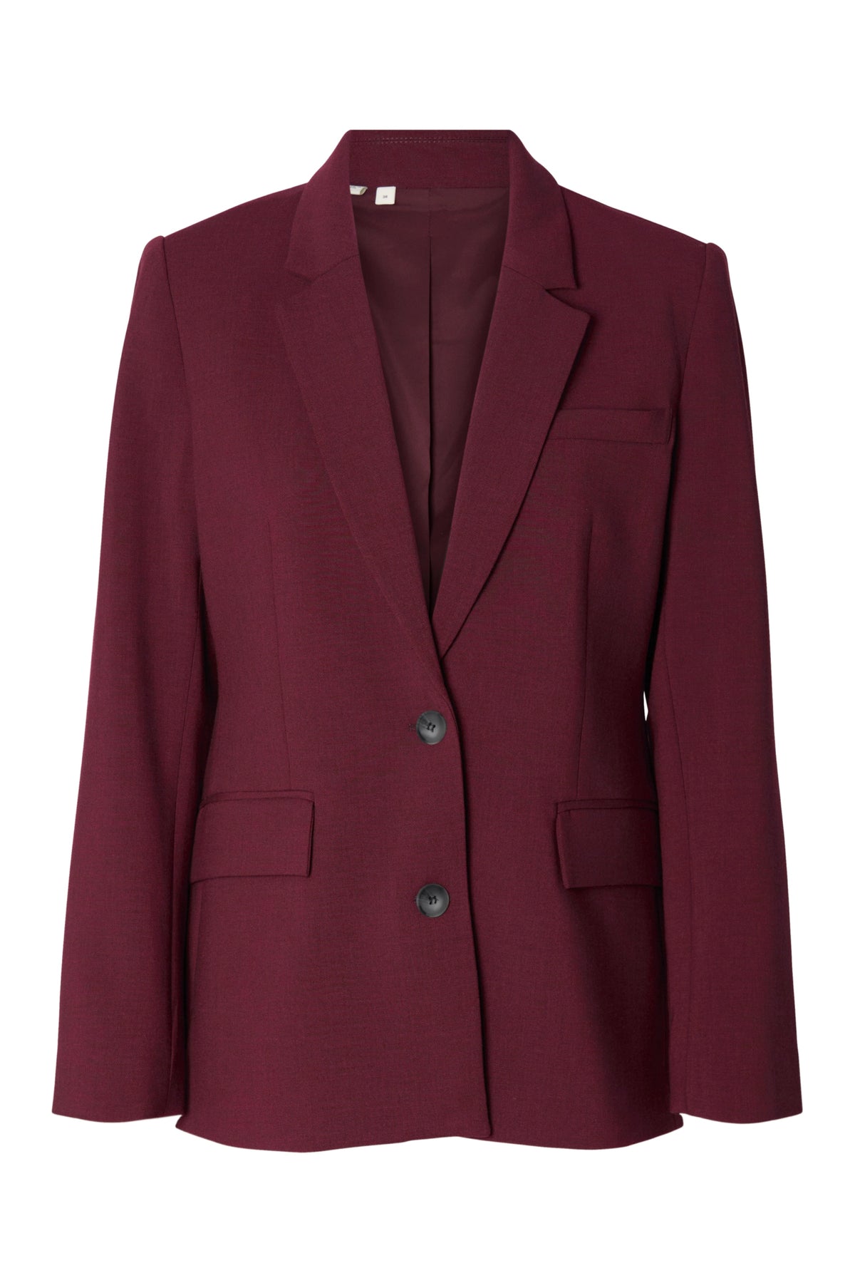 Rita Ls Classic Blazer Mel - Tawny Port Melange