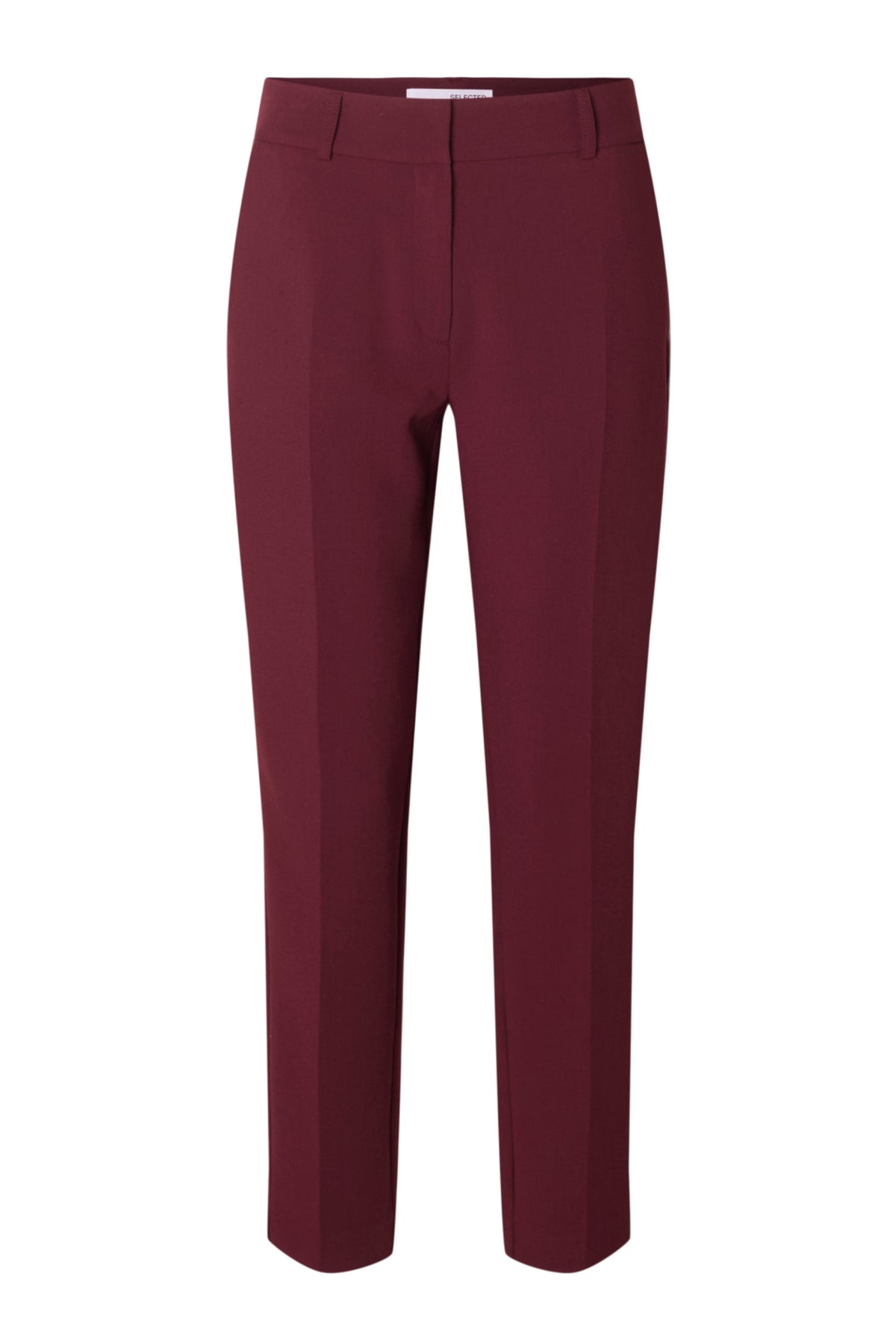 Rita-Ria Mw Cropped Pant Mel - Tawny Port Melange