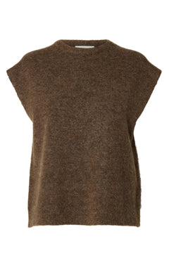 Lulu Sl Knit Vest - Dachshund Melange