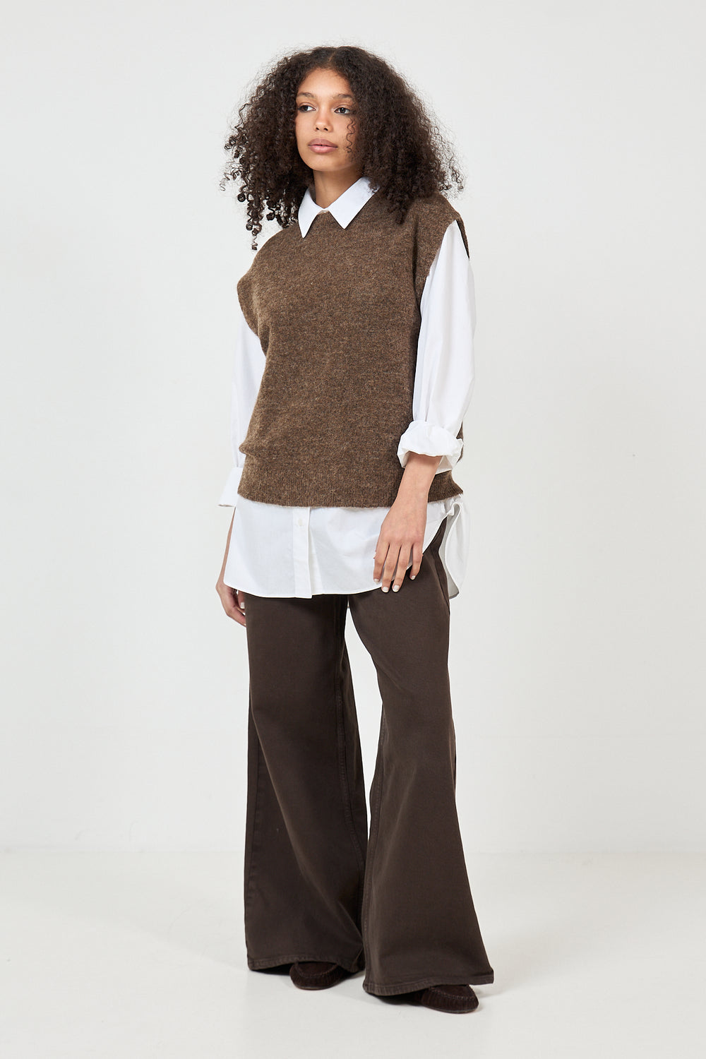 Lulu Sl Knit Vest - Dachshund Melange