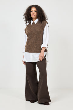 Lulu Sl Knit Vest - Dachshund Melange