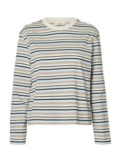 Slwessential Ls Striped Boxy Tee - Cashmere Blue Multi Stripe