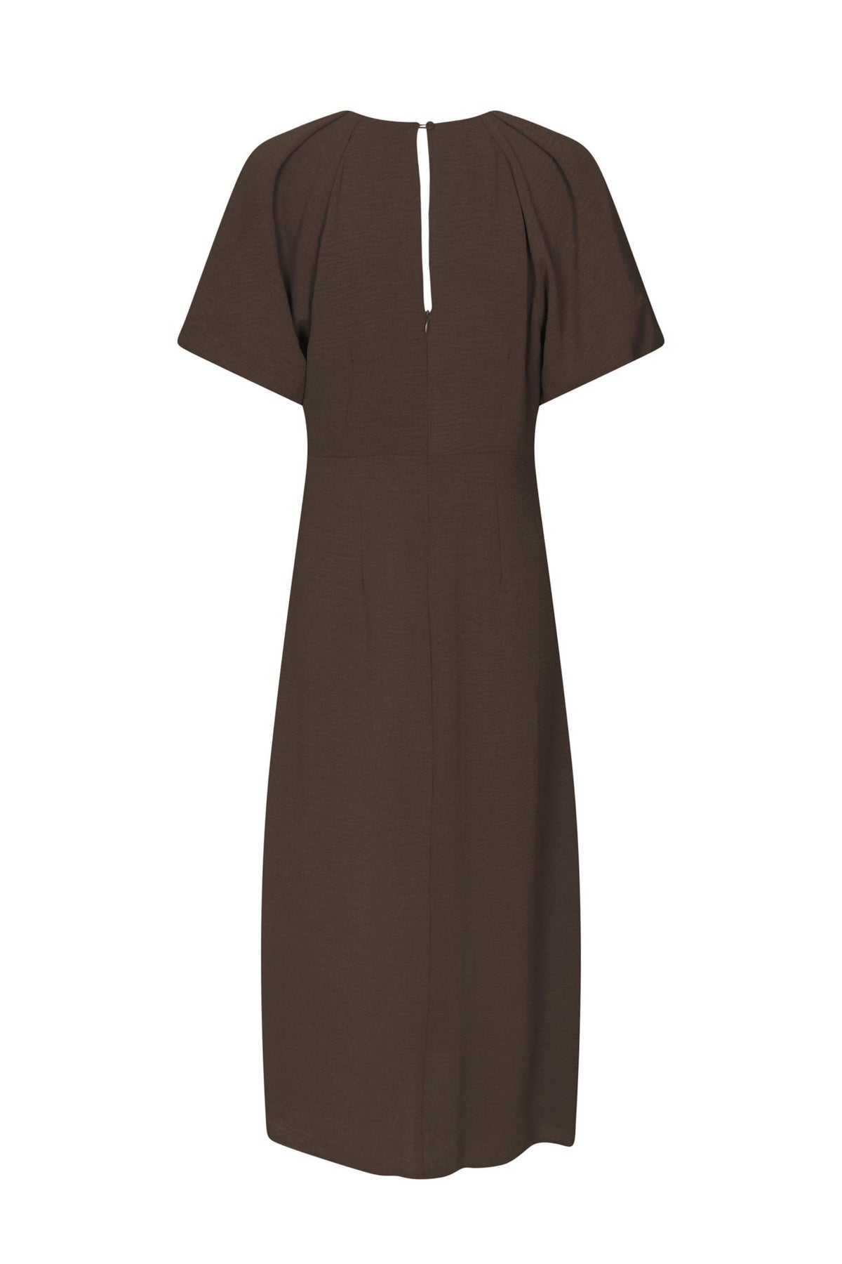 Bomba Structure Solid Dress - Dark Brown