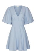 Halli Linen Dress - Light Blue