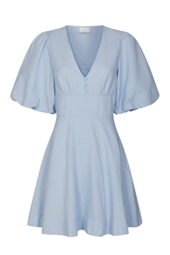 Halli Linen Dress - Light Blue