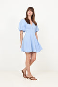 Halli Linen Dress - Light Blue