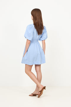 Halli Linen Dress - Light Blue