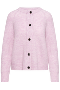 Lulu Ls Knit Short Cardigan - Winsome Orchid Melange