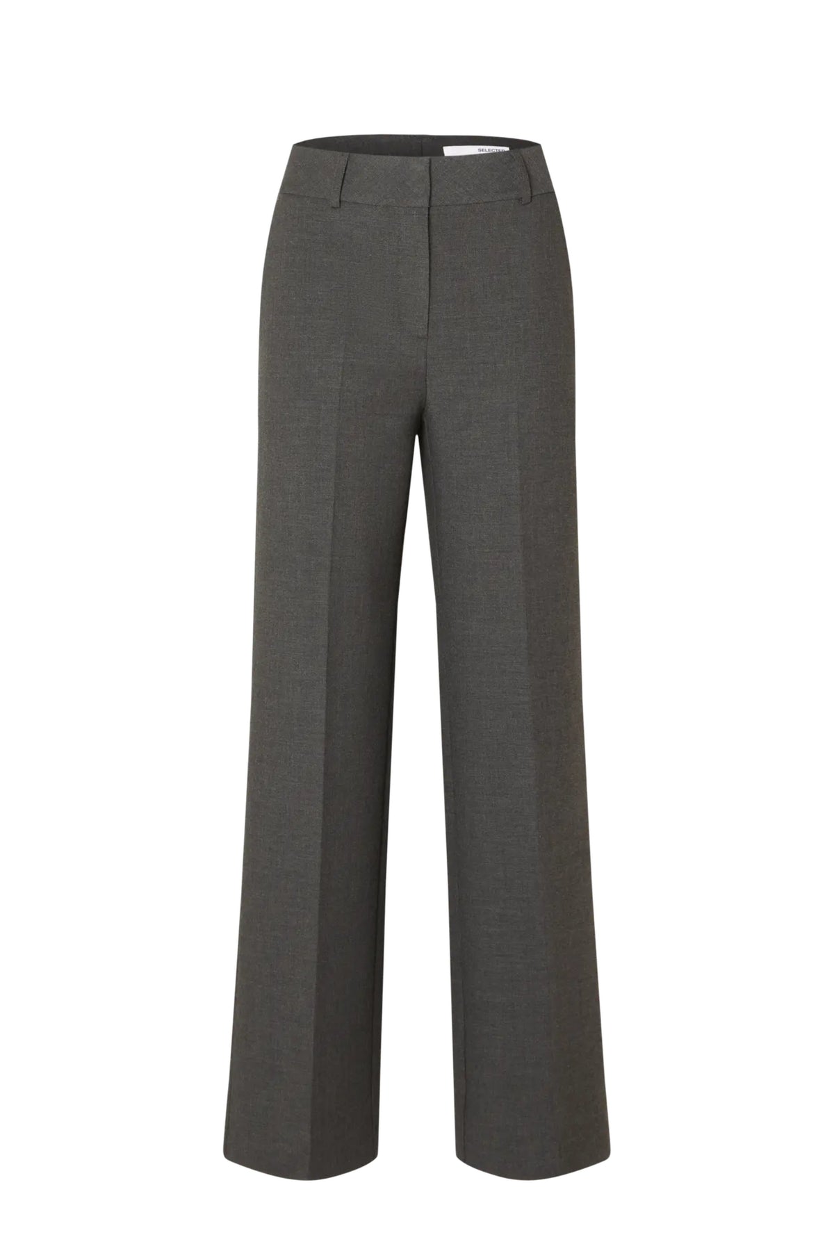 Rita Mw Wide Pant Dgm N Noos - Dark Grey Melange Melange