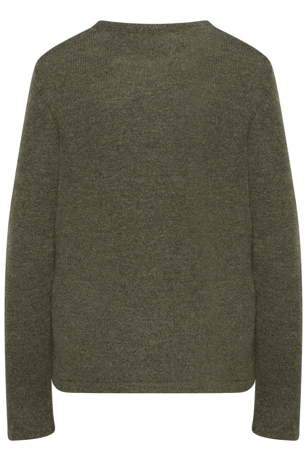 Lulu New Ls Knit O-Neck - Kalamata Melange