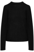 Lulu New Ls Knit O-Neck - Black