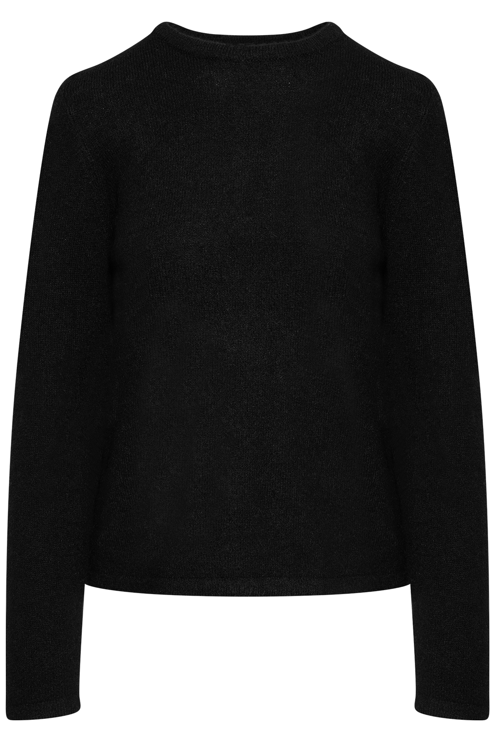 Lulu New Ls Knit O-Neck - Black