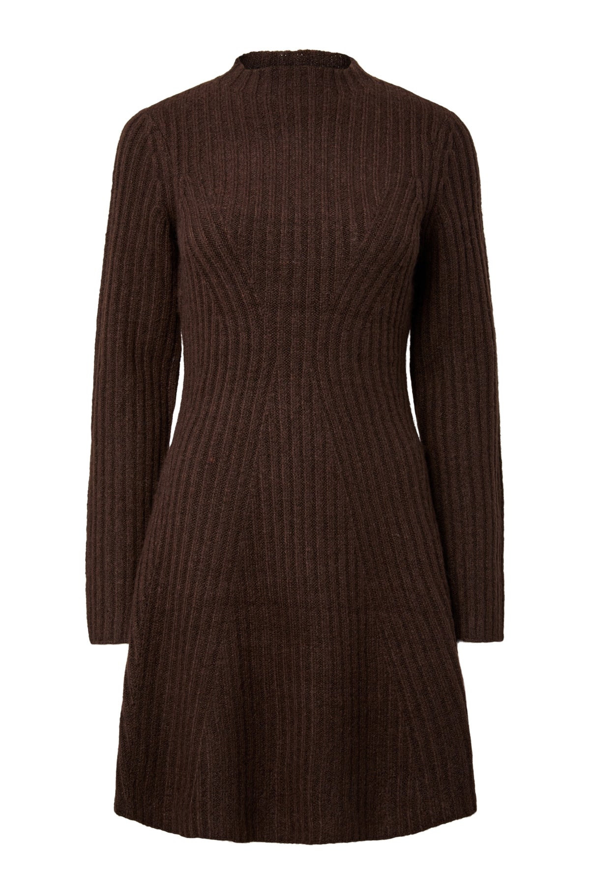 Yasdolly Ls Knit Dress S. Noos - Coffee Bean