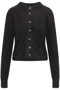 Yasjohi Ls Wool Blend Cardigan S. Noos - Black