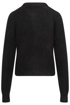Yasjohi Ls Wool Blend Cardigan S. Noos - Black