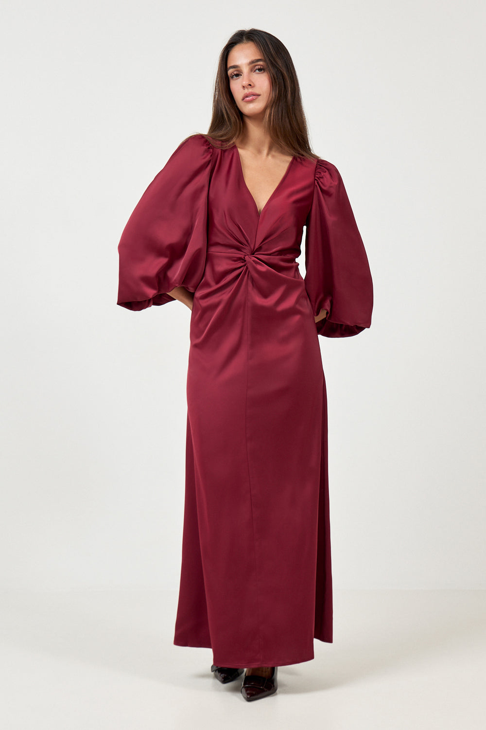 Yasthea 3/4 Long Dress S. Noos - Tibetan Red