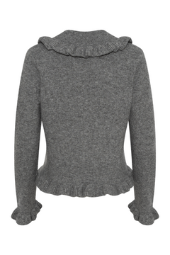 Yasfrilo Ls Knit Cardigan S. Noos - Medium Grey Melange