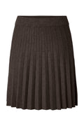 Yaselena Hw Pleated Skirt S. Noos - Coffee Bean Melange