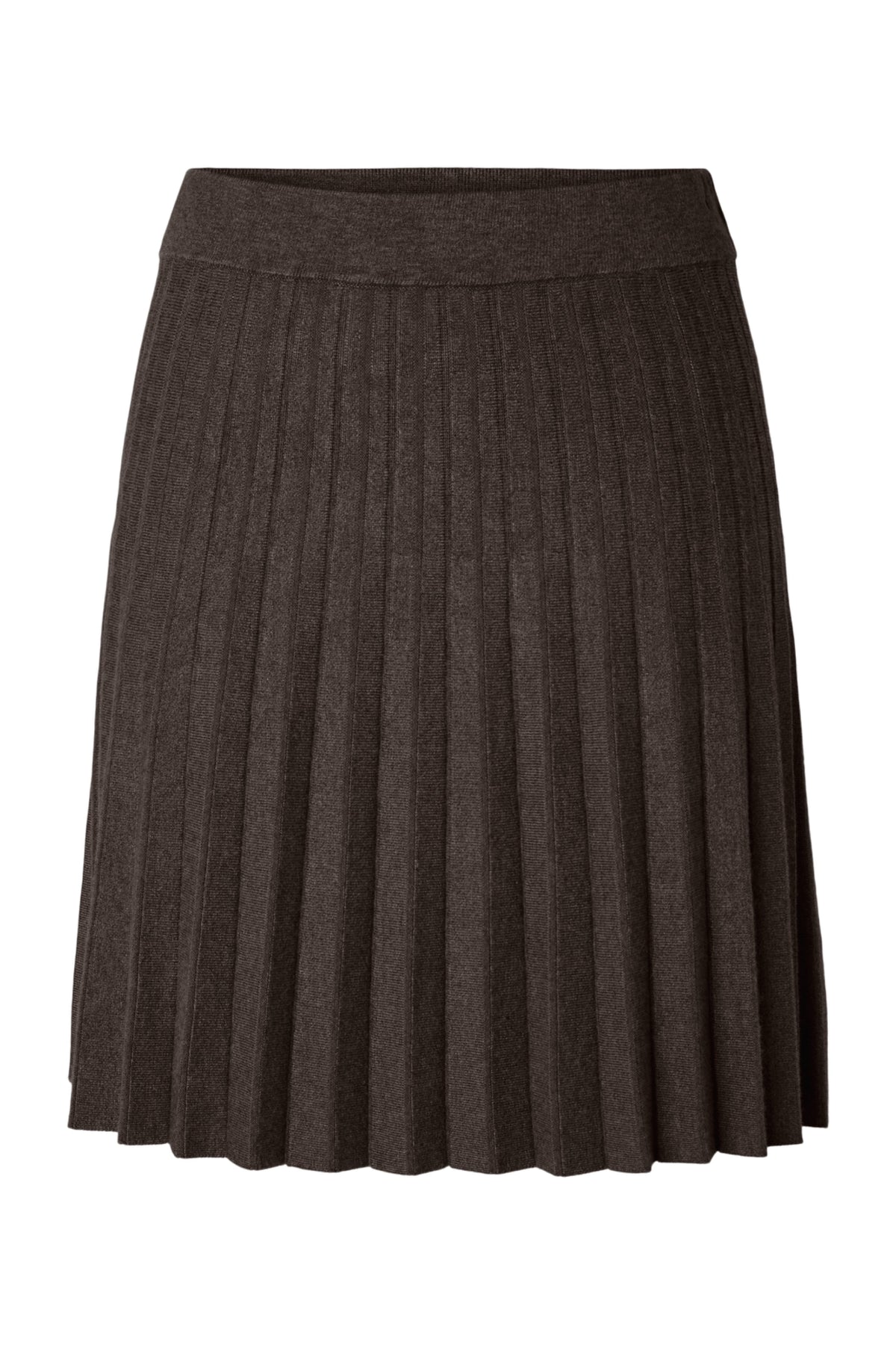 Yaselena Hw Pleated Skirt S. Noos - Coffee Bean Melange