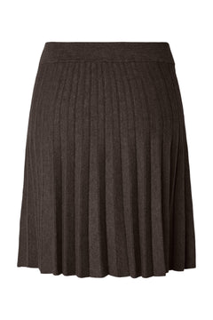 Yaselena Hw Pleated Skirt S. Noos - Coffee Bean Melange