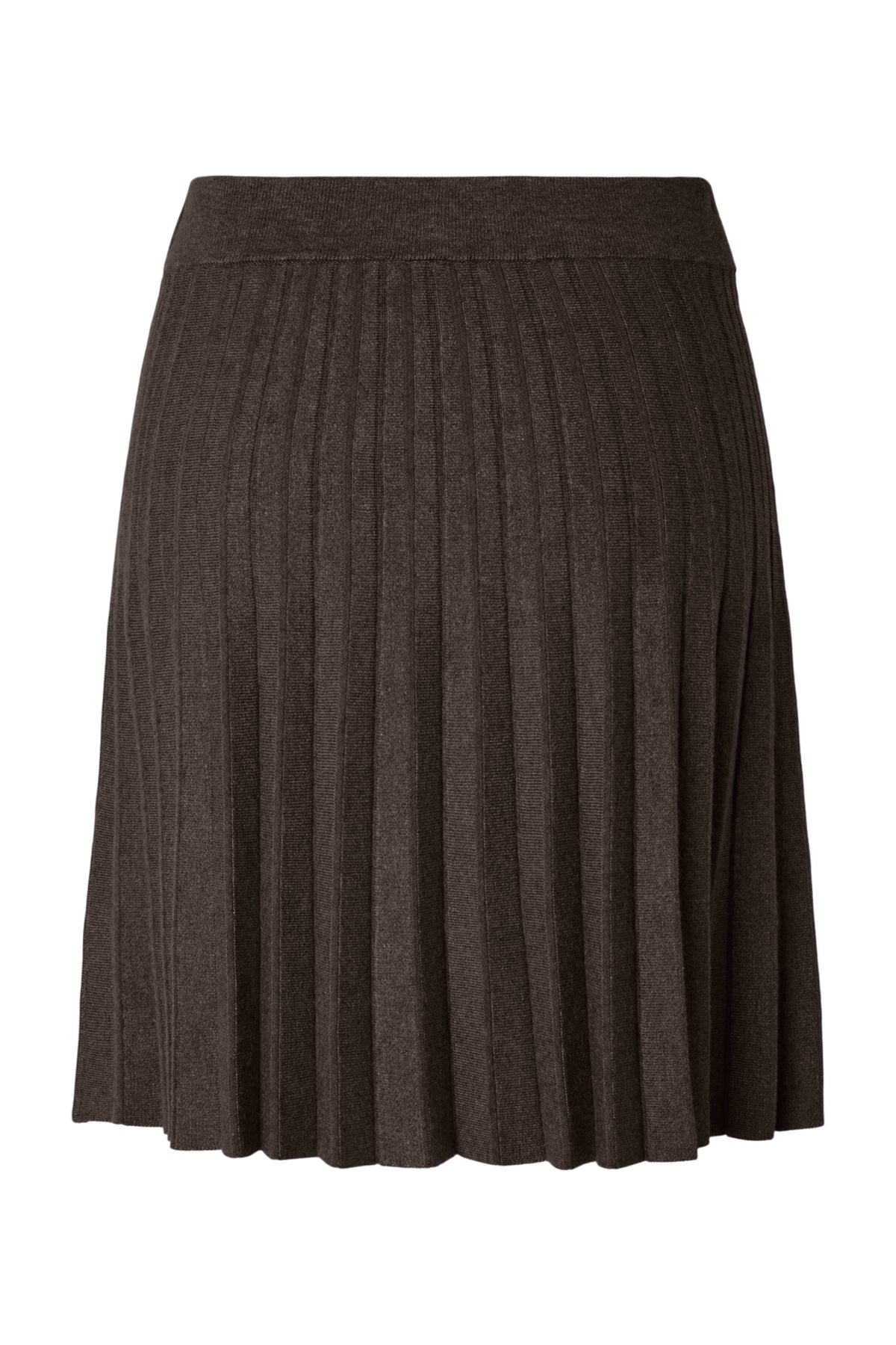 Yaselena Hw Pleated Skirt S. Noos - Coffee Bean Melange
