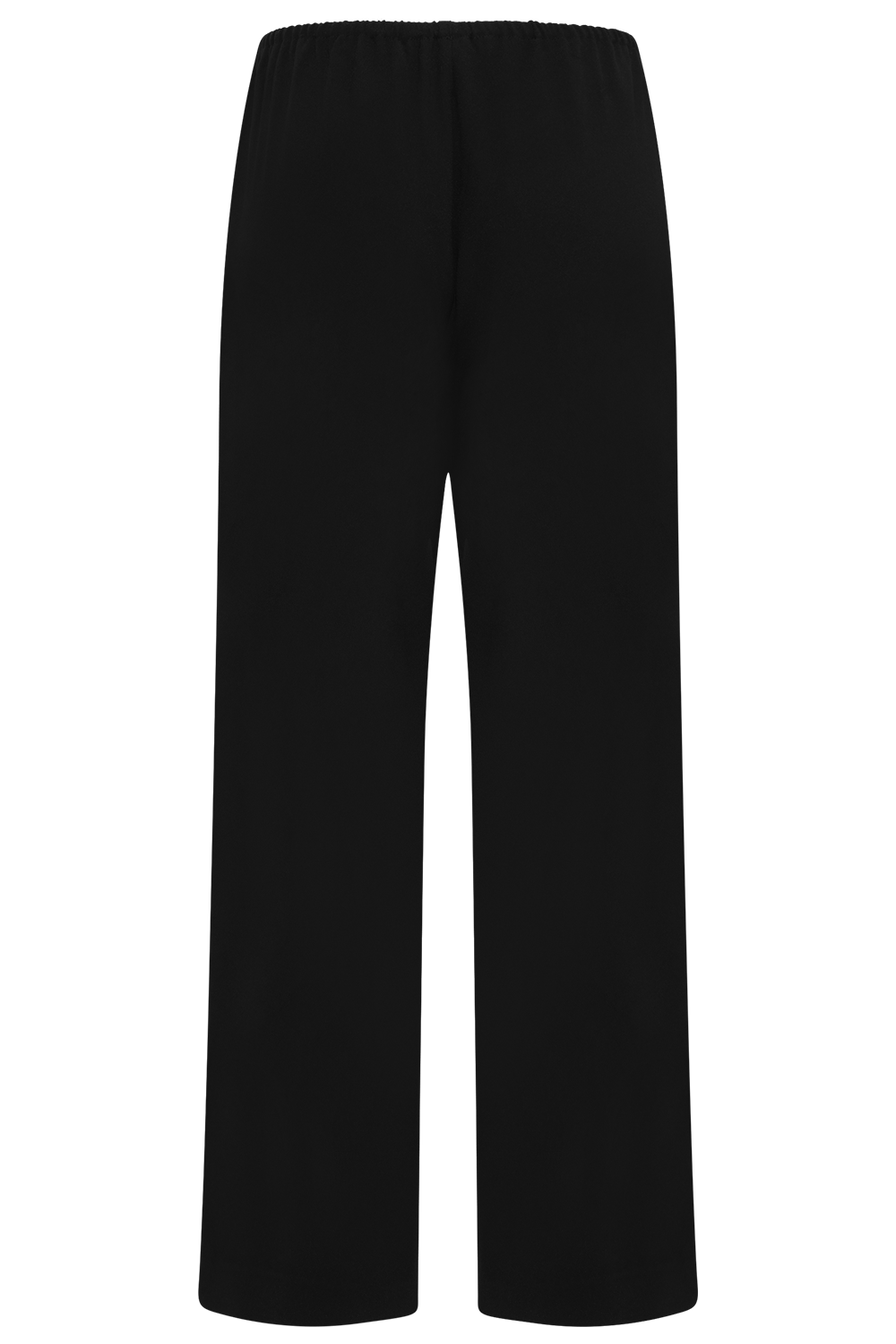 Fluid Crepe Trousers - Black