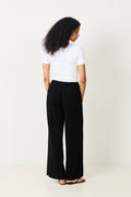 Fluid Crepe Trousers - Black