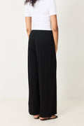 Fluid Crepe Trousers - Black