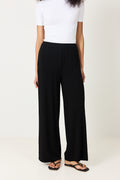 Fluid Crepe Trousers - Black