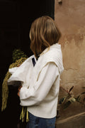 Ane Wool Pointelle Scarf - Creme
