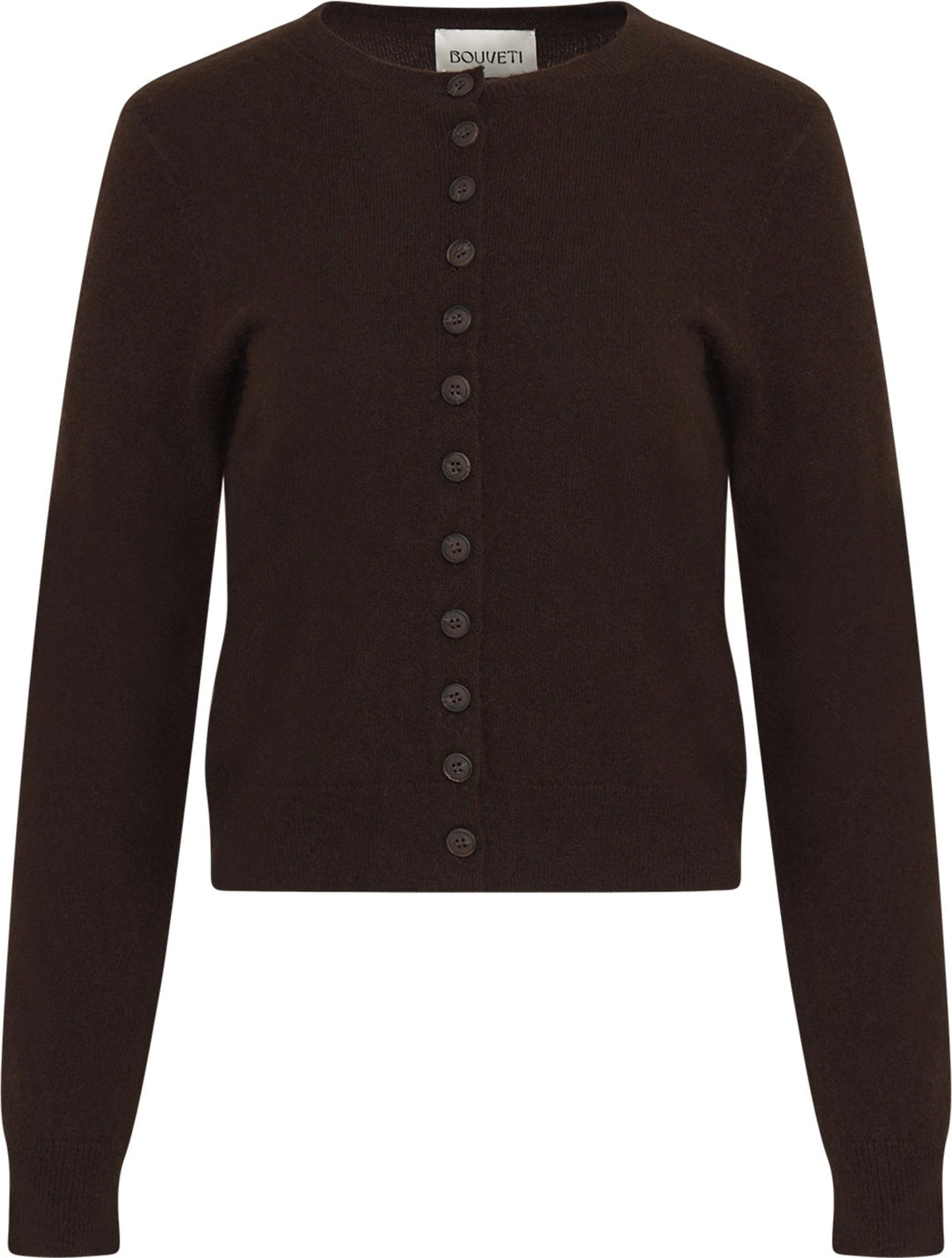 Juni Cashmere Cardigan - Dark Brown