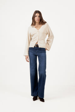 Else Wool Cardigan - Creme