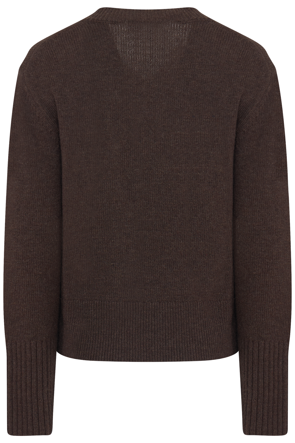 Maria Wool V-Neck Sweater - Dark Brown
