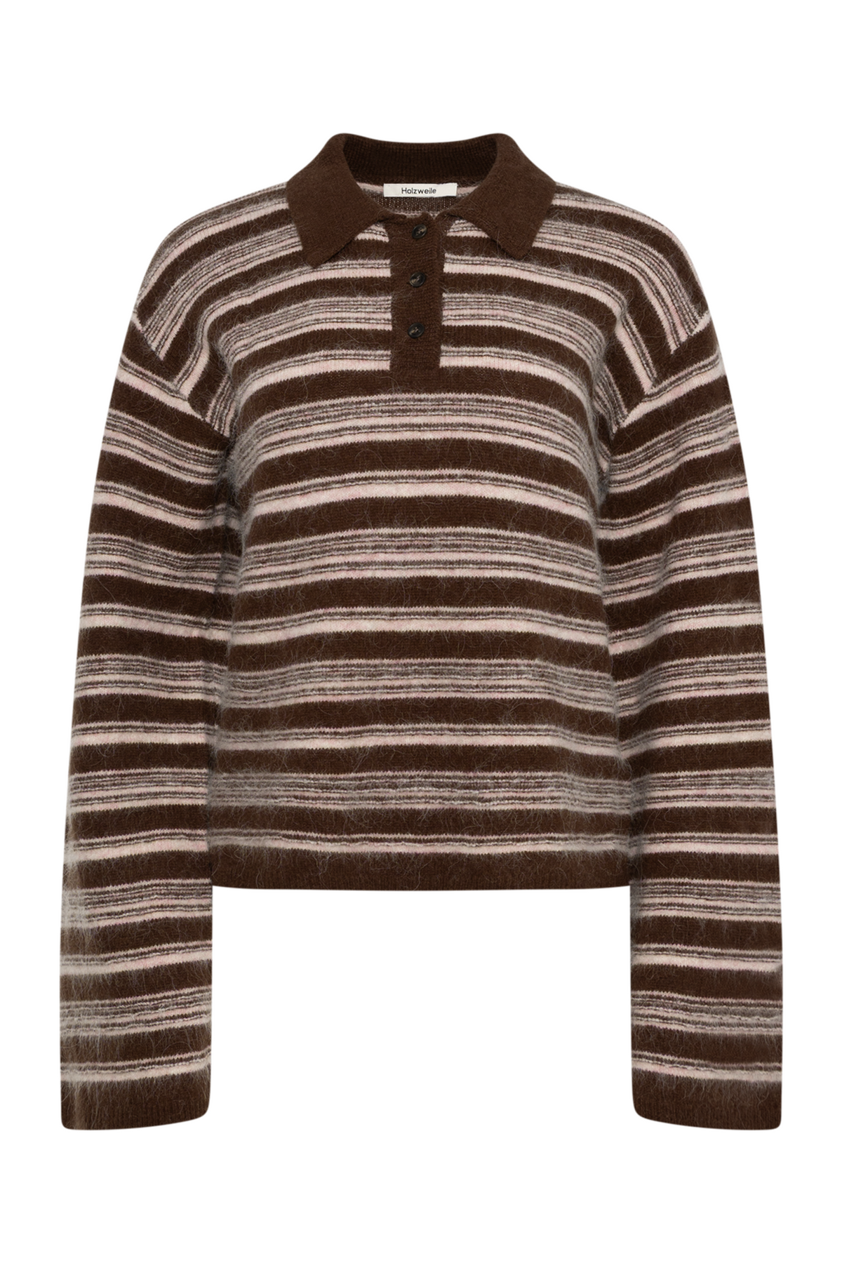 Olivia Wool Polo - Brown Mix