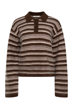 Olivia Wool Polo - Brown Mix
