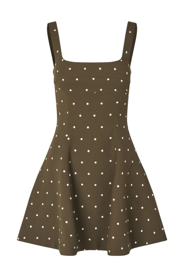 Corset Mini Dress - Dark Olive