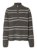 Lulu Ls Knit Half Zip - Medium Grey Melange Lgm