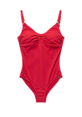 Milos Solid Swimsuit Recycled - Lipstick Red