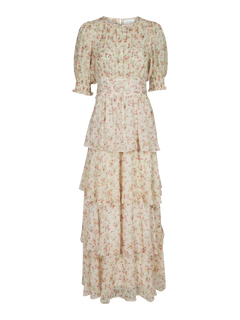 Sable Meadow Printed Dress - Creme