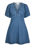 Uma Denim Dress - Blue