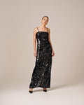 Sequins Strap Dress - Black