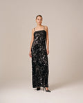 Sequins Strap Dress - Black