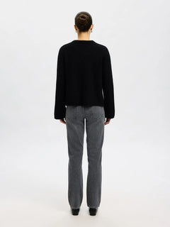 Lulu New Ls Knit Cardigan - Black