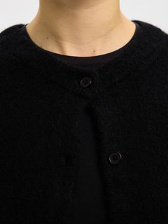 Lulu New Ls Knit Cardigan - Black