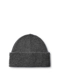 Lulu Wool Blend Knit Beanie - Medium Grey Melange