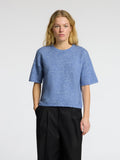 Maline-Liliana 2/4 Knit O-Neck Noos - Cornflower Blue Melange