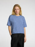 Maline-Liliana 2/4 Knit O-Neck Noos - Cornflower Blue Melange