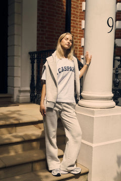 W. Varsity Tee - White/Navy