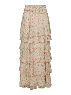 Morris Meadow Printed Skirt - Creme
