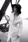 Livia Dress - Cream Stripe